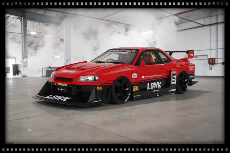 Chargez l'image dans la visionneuse de la galerie, NISSAN SKYLINE R34 GT- R LB SUPER SILHOUETTE ROUGE 2020 GT SPIRIT 1:18
