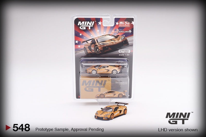 Chargez l&#39;image dans la visionneuse de la galerie, Chevrolet Corvette C8R 2023 Stars &amp; Stripes (LHD) MINI GT 1:64
