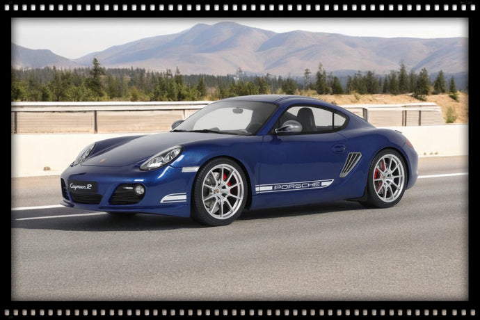 Porsche CAYMAN R AQUA BLUE METALLIC 2012 GT SPIRIT 1:18