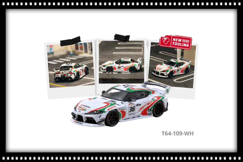 Laad de afbeelding in de Gallery-viewer, TOYOTA SUPRA (A90) LB -WORKS CASTROL TRIBUTE 2024 TARMAC WORKS 1:64

