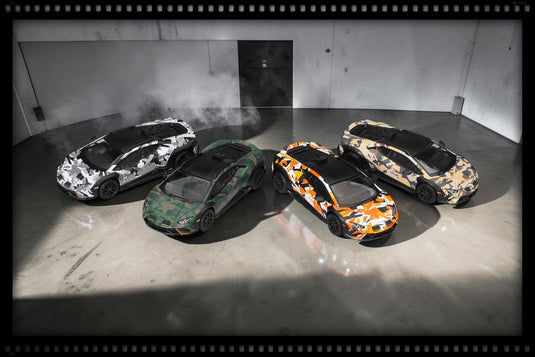 ‼️ÉDITION LIMITÉE‼️ LAMBORGHINI HURACAN STERRATO ALL TERRAIN ENSEMBLE DE 4 VOITURES 2025 MINI GT 1:64