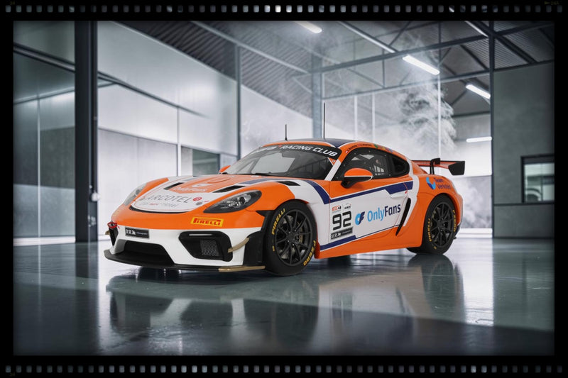 Chargez l'image dans la visionneuse de la galerie, PORSCHE 718 CAYMAN GT4 RS CLUBSPORT E. HEYERDAHL / N. MALOY GT4 EUROPEAN SERIES 2024 OTTOmobile 1:18
