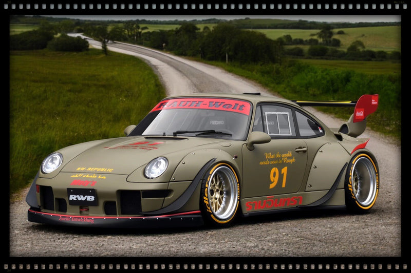 Load image into Gallery viewer, Porsche RWB 993 Khaki IGNITION MODEL 1:18
