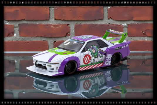 ‼️ÉDITION LIMITÉE‼️ NISSAN R32 SKYLINE LB-KAIDO WORKS *ÉDITION BUZZ L'ÉCLAIR* TARMAC WORKS 1:64