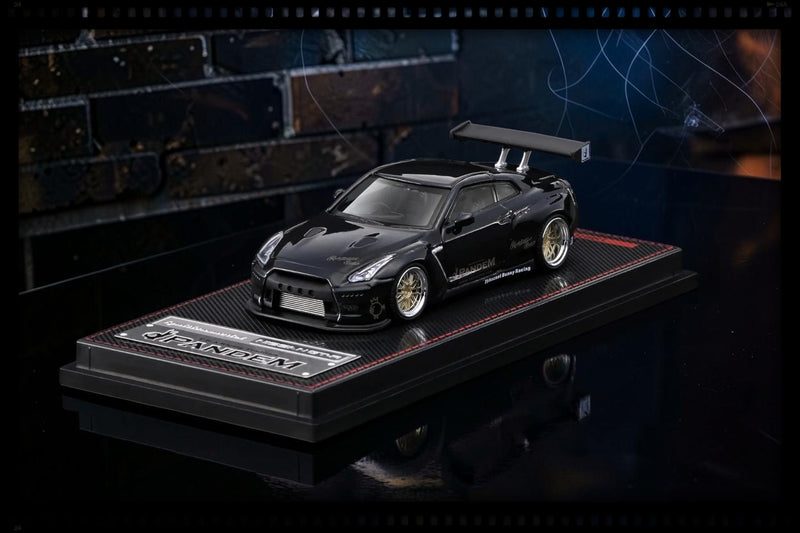 Chargez l'image dans la visionneuse de la galerie, NISSAN PANDEM R35 GT-R NOIR MÉTALLISÉ IGNITION MODEL 1:64
