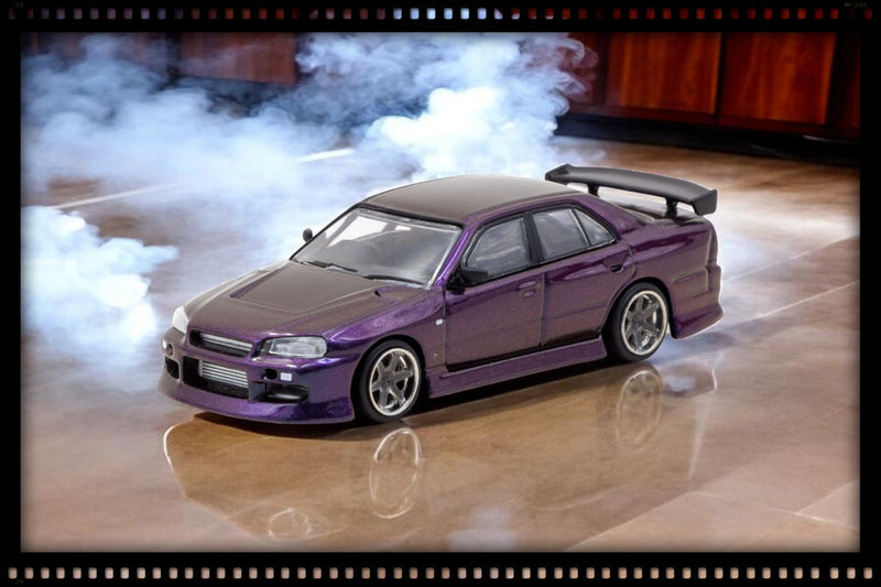 Chargez l'image dans la visionneuse de la galerie, NISSAN SKYLINE GTR (ER34) URAS VIOLET 2025 TARMAC WORKS 1:64
