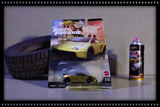 Lamborghini GALLARDO LP570-4 Or HOT WHEELS 1:64