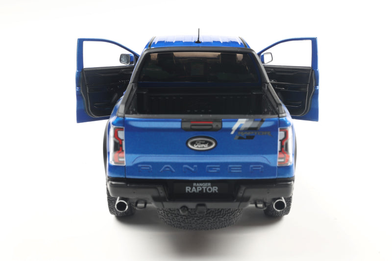 Laad de afbeelding in de Gallery-viewer, Ford RANGER RAPTOR BLAUW 2024 SOLIDO 1:18
