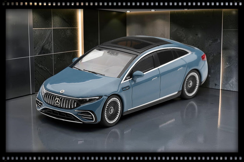 Load image into Gallery viewer, MERCEDES-BENZ EQS 53 NAUTIC BLUE METALLIC 2021 MINI GT 1:64
