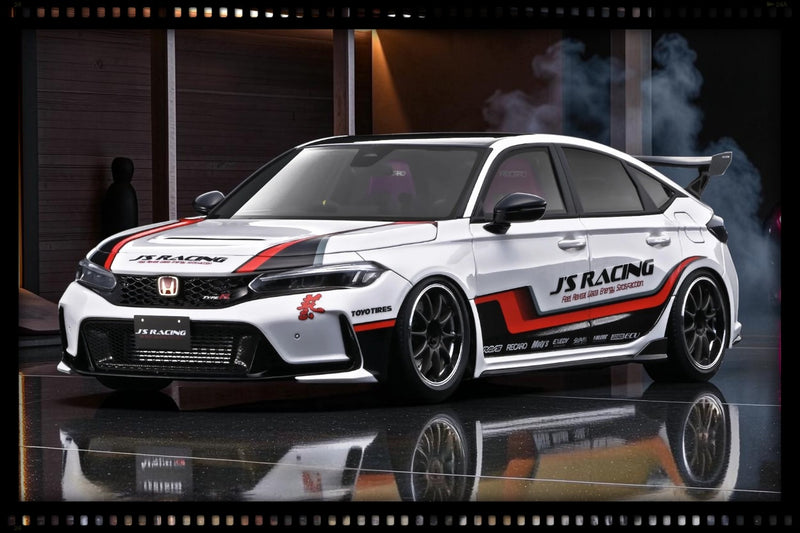 Load image into Gallery viewer, HONDA CIVIC TYPE-R J'S RACING (FL5) WHITE IGNITION MODEL 1:18
