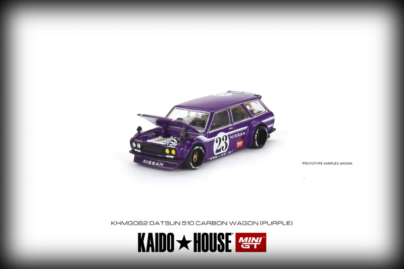 Load image into Gallery viewer, Datsun 510 Wagon Carbon Fiber V1 Kaido House MINI GT 1:64
