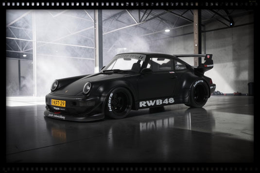 PORSCHE RWB BLACK FLAT BLACK 2013 GT SPIRIT 1:18