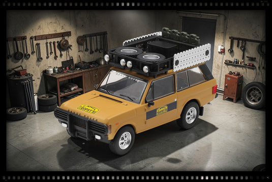 LAND ROVER RANGE ROVER CAMEL TROPHY K.STOPPA & A.VALLDORF SUMATRA 1981 (LHD) MINI GT 1:64