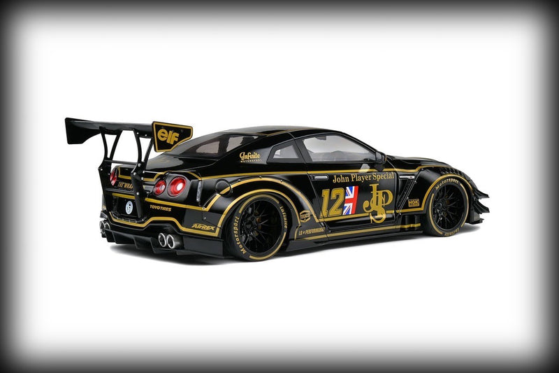 Laad de afbeelding in de Gallery-viewer, Nissan GT-R (R35) W/ LIBERTY WALK BODY KIT 2.0 JPS 2022 SOLIDO 1:18
