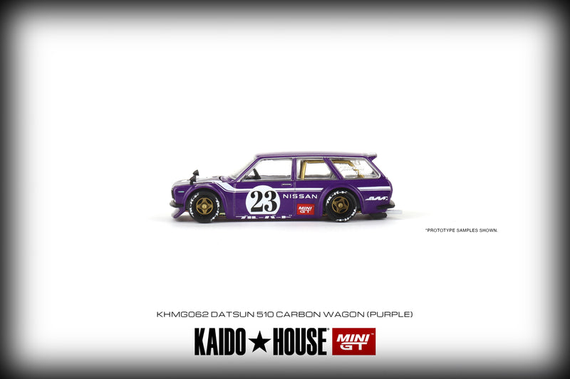 Load image into Gallery viewer, Datsun 510 Wagon Carbon Fiber V1 Kaido House MINI GT 1:64
