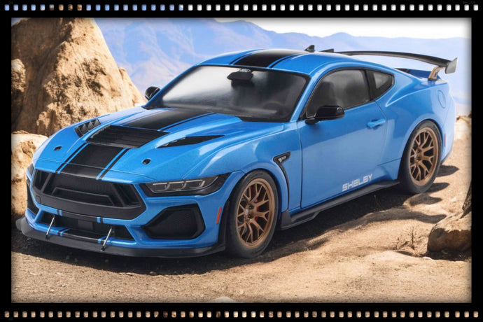 Ford SHELBY MUSTANG SUPER SNAKE GRABBER BLUE METALLIC 2025 SOLIDO 1:18