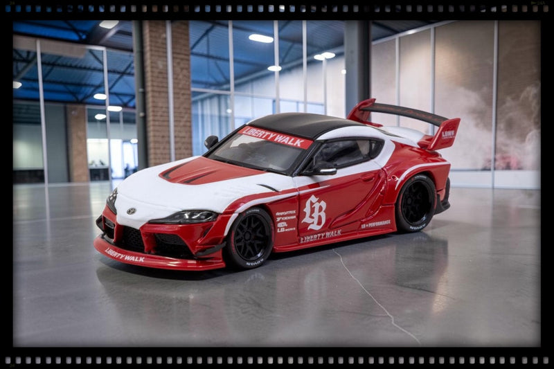 Laad de afbeelding in de Gallery-viewer, TOYOTA SUPRA (A90) LB -WORKS RED 2025 TARMAC WORKS 1:64
