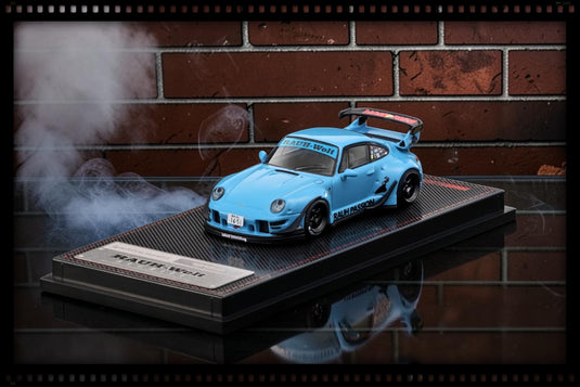 PORSCHE RWB 993 BLUE IGNITION MODEL 1:64