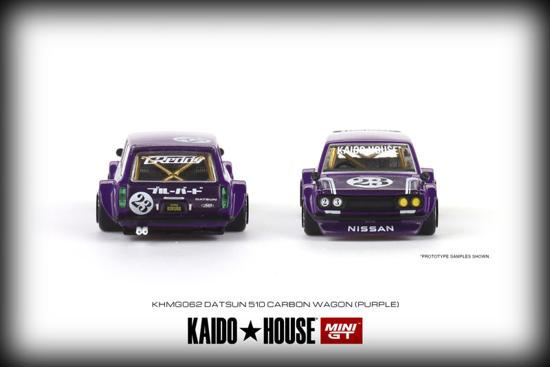 Load image into Gallery viewer, Datsun 510 Wagon Carbon Fiber V1 Kaido House MINI GT 1:64
