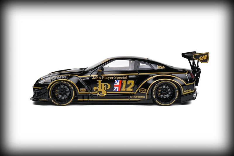 Laad de afbeelding in de Gallery-viewer, Nissan GT-R (R35) W/ LIBERTY WALK BODY KIT 2.0 JPS 2022 SOLIDO 1:18
