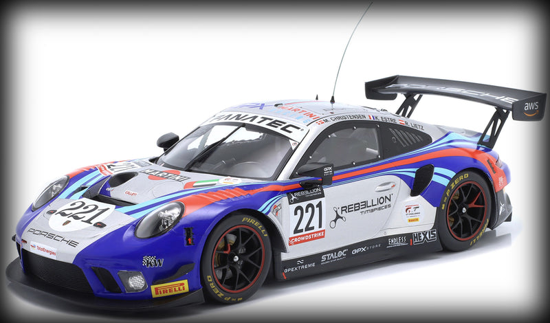 Load image into Gallery viewer, Porsche 911 GT3 R #221 CHRISTENSEN/LIETZ/ESTRE 24H SPA 2022 IXO 1:18
