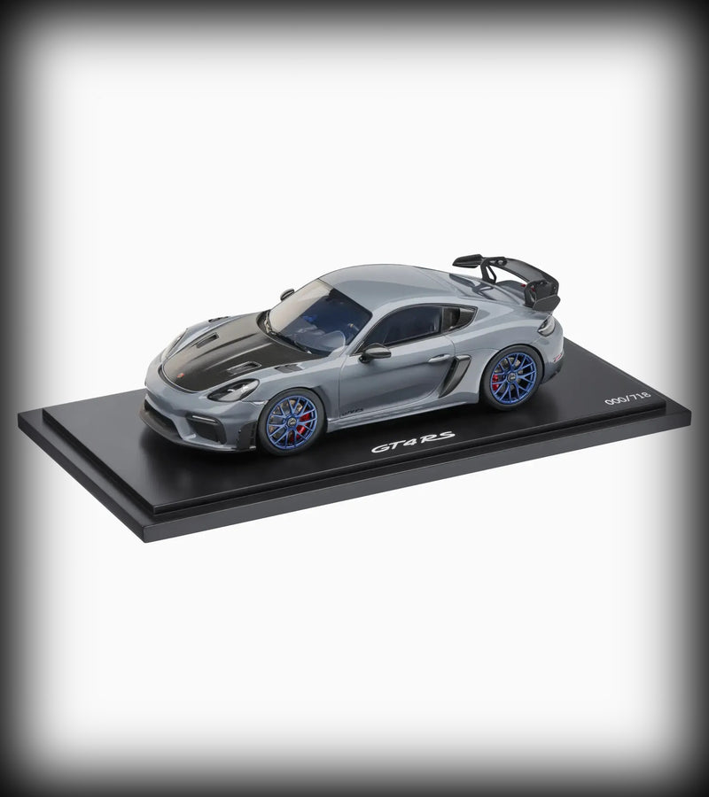 Laad de afbeelding in de Gallery-viewer, Porsche 718 CAYMAN GT4 RS (982) - LIMITED EDITION 718 stuks - PORSCHE DEALERMODEL 1:18
