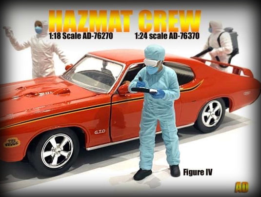 Hazmat Crew Figure 4 (Car not included) AMERICAN DIORAMA 1:18