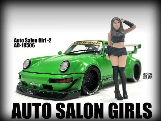 Load image into Gallery viewer, Autosalon Girl #2 (Car not included) AMERICAN DIORAMA 1:18
