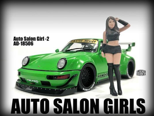 Autosalon Girl #2 (auto niet inbegrepen) AMERICAN DIORAMA 1:18