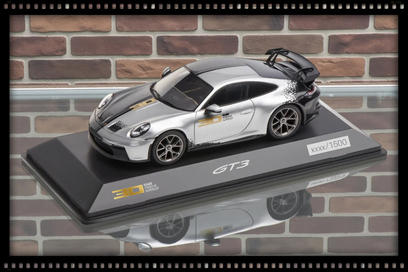 Load image into Gallery viewer, Porsche 911 GT3 30Y Supercup (Black/Grey/Gold) - LIMITED EDITION 1385/1500 pieces - PORSCHE DEALERMODEL 1:43
