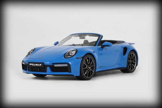 Porsche 911 (992) TURBO S CAB SHARK BLUE GT SPIRIT 1:18