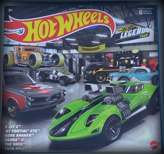 Chargez l&#39;image dans la visionneuse de la galerie, Legends Themed 6-pack HOT WHEELS 1:64
