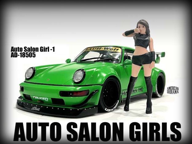 Load image into Gallery viewer, Autosalon Girl #1 (Car not included) AMERICAN DIORAMA 1:18

