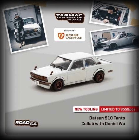 Load image into Gallery viewer, Datsun 510 Tanto by Daniel Wu - LIMITED EDITION 3552 Pieces - TARMAC WORKS 1:64
