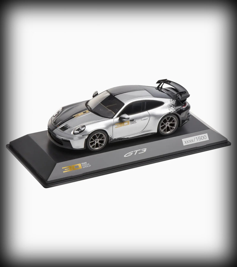 Laad de afbeelding in de Gallery-viewer, Porsche 911 GT3 30Y SUPERCUP - LIMITED EDITION 1500 stuks - PORSCHE DEALERMODEL 1:43
