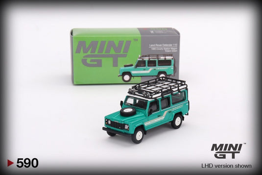 Land Rover Defender 110 County Station Wagon 1985 (LHD) MINI GT 1:64