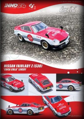 Nissan Fairlady Z (S30) *Coca Cola* Livery INNO64 Models 1:64