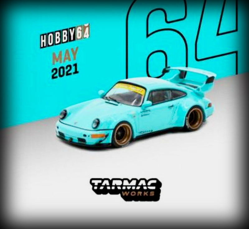 Load image into Gallery viewer, Porsche 911 (964) RWB Tiffany TARMAC WORKS 1:64
