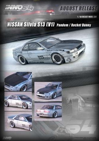 Nissan Silvia (S13) V1 Pandem Rocket Bunny INNO64 Models 1:64
