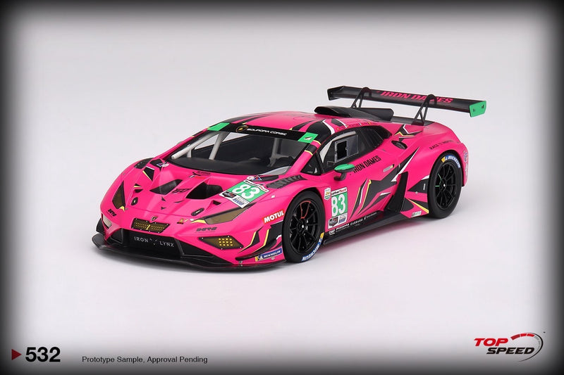 Chargez l&#39;image dans la visionneuse de la galerie, Lamborghini Huracan GT3 EVO2 #83 Iron Dames IMSA DAYTONA 24 HRS 2023 TOP SPEED 1:18

