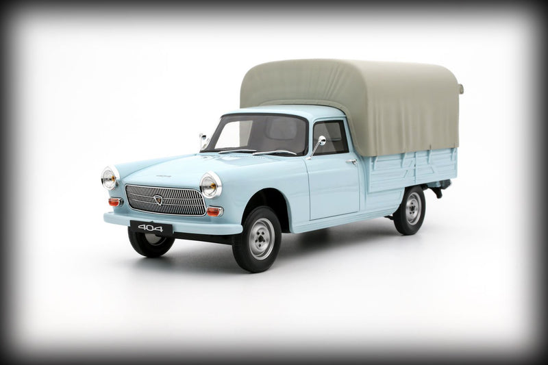 Laad de afbeelding in de Gallery-viewer, Peugeot 404 PICK-UP BACHE BLAUW 1967 (LIMITED EDITION 999 stuks) OTTOmobile 1:18
