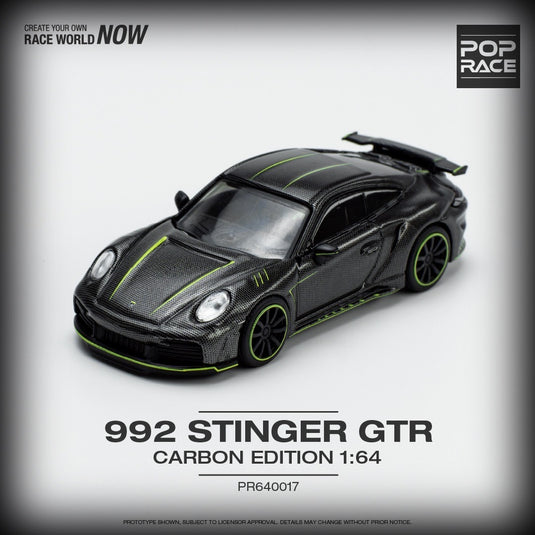 Porsche 992 Stinger GTR Carbon Edition POP RACE 1:64