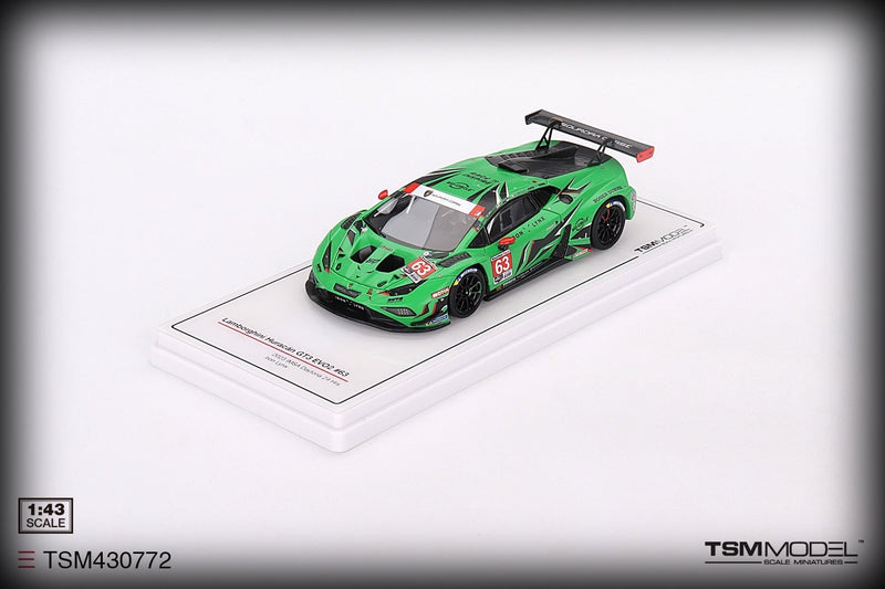 Laad de afbeelding in de Gallery-viewer, Lamborghini HURACAN GT3 EVO2 #63 IRON LYNX IMSA DAYTONA 24 HRS 2023 TSM Models 1:43
