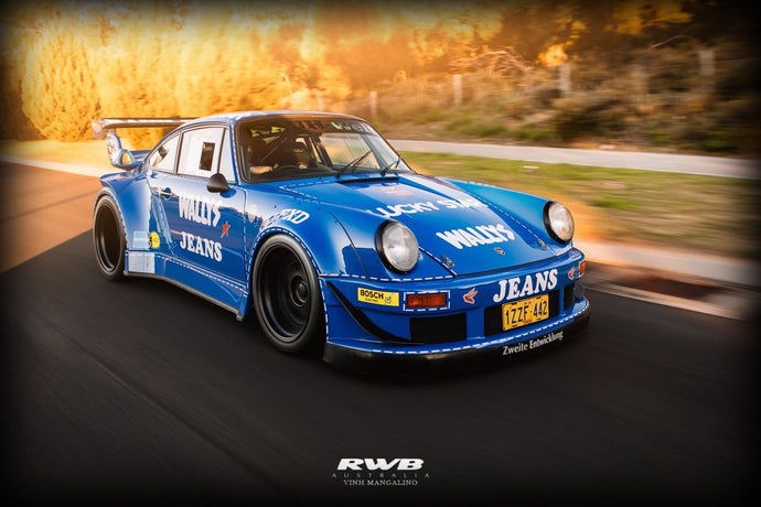Porsche RWB OSHO ARROW BLUE GT SPIRIT 1:18