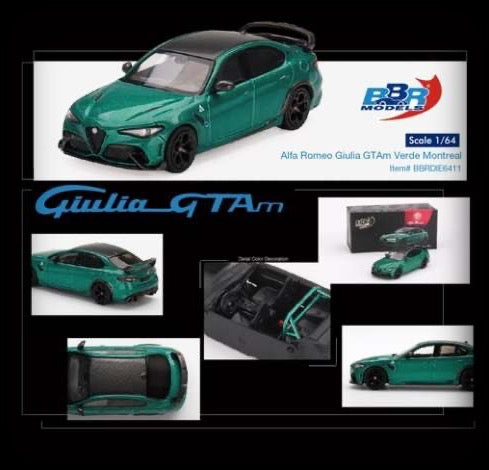 Chargez l&#39;image dans la visionneuse de la galerie, Alfa Romeo Giulia GTAm BBR Models 1:64
