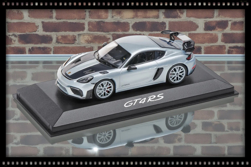 Laad de afbeelding in de Gallery-viewer, Porsche 718 CAYMAN GT4 RS Grijs PORSCHE DEALERMODEL 1:43

