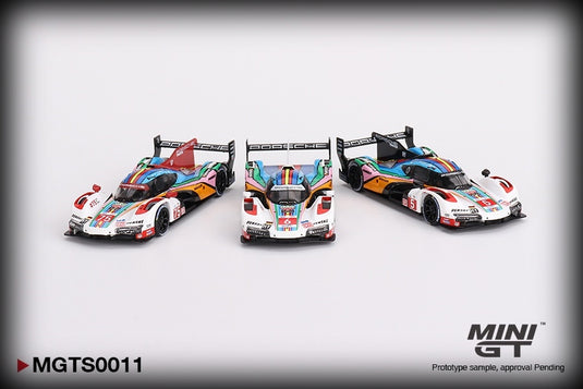 WORLDWIDE LIMITED EDITION OF 3000PCS SET OF 3 PORSCHE 963 PENSKE MOTORSPORT #5 / #6 / #75 24H LE MANS 2023 MINI GT 1:64