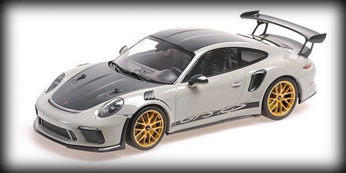 Laad de afbeelding in de Gallery-viewer, Porsche 911 GT3RS (991.2) – 2019 – KRIJT MET WEISSACH-PAKKET MET GOUDEN MAGNESIUMVELGEN MINICHAMPS 1:18
