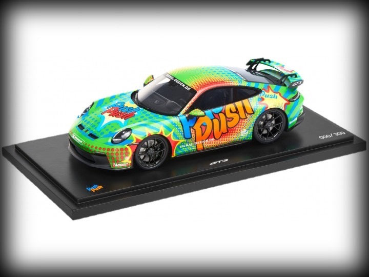 Chargez l&#39;image dans la visionneuse de la galerie, Porsche 911 GT3 (992) PUSH PUSH - ÉDITION LIMITÉE 300 pièces - PORSCHE DEALERMODEL 1:18
