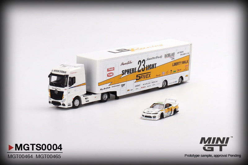 Load image into Gallery viewer, LB Racing Transporter Set MINI GT 1:64
